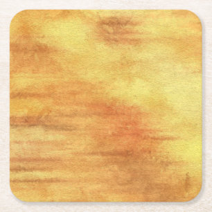Kunst abstrakter Watercolorhintergrund auf Papier Rechteckiger Pappuntersetzer