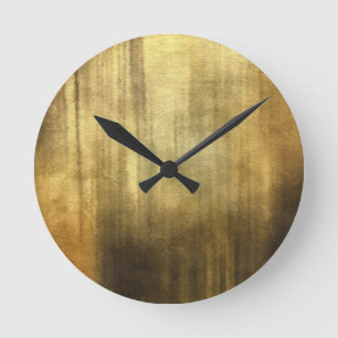 Kunst abstrakter Watercolorhintergrund auf Papier Runde Wanduhr