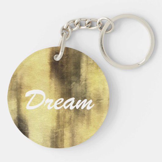 Kunst abstrakter Watercolorhintergrund auf Papier Schlüsselanhänger (Rückseite)