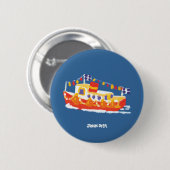 Kunst-Abzeichen-Knopf: John-Farbstoff-Fähre Button (Vorne & Hinten)