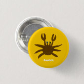 Kunst-Abzeichen-Knopf: John-Farbstoff-verrückte Button (Vorne & Hinten)