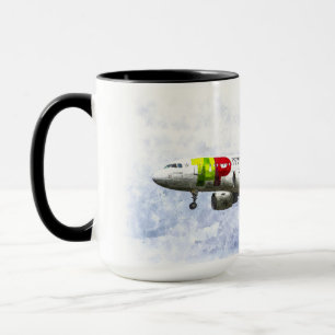 Kunst Air Portugal Airbus A319 Tasse