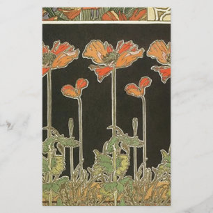 Kunst Alphonse Mucha Vintage populäre Nouveau Briefpapier