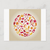 Kunst als Kreis Postkarte (Vorderseite)