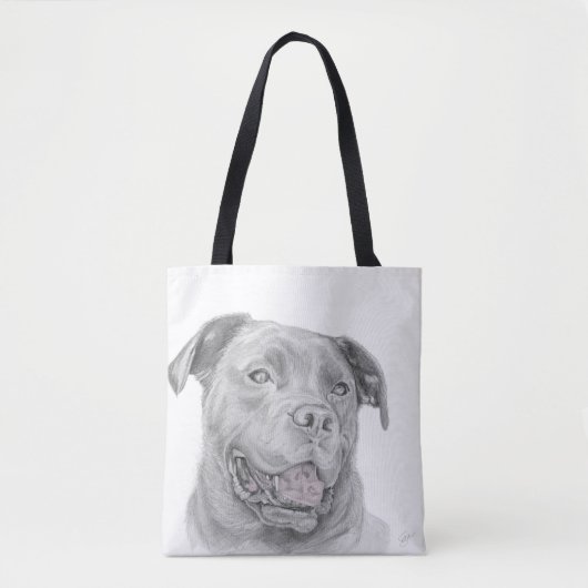 Kunst amerikanischen Staffordshires Terrier Tasche (Vorderseite)