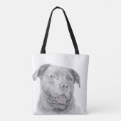 Kunst amerikanischen Staffordshires Terrier Tasche (Rückseite)