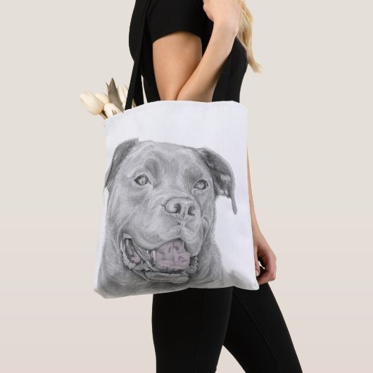 Kunst amerikanischen Staffordshires Terrier Tasche (Von Nahem)