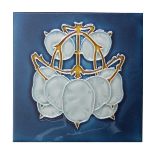Kunst AN010 Nouveau Wiedergabe-Antiken-Fliese Fliese (Vorderseite)