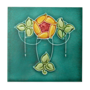 Kunst AN017 Nouveau Wiedergabe-Antiken-Fliese Fliese