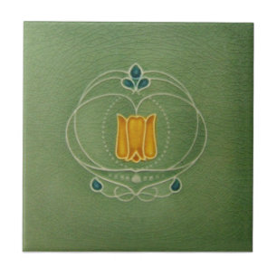 Kunst AN030 Nouveau Wiedergabe-Antiken-Fliese Fliese