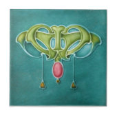 Kunst AN041 Nouveau Wiedergabe-Antiken-Fliese Fliese (Vorderseite)