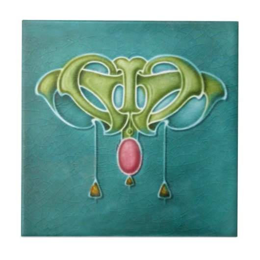 Kunst AN041 Nouveau Wiedergabe-Antiken-Fliese Fliese (Vorderseite)