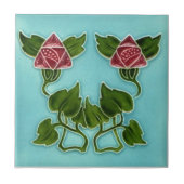 Kunst AN080 Nouveau Wiedergabe-Antiken-Fliese Fliese (Vorderseite)