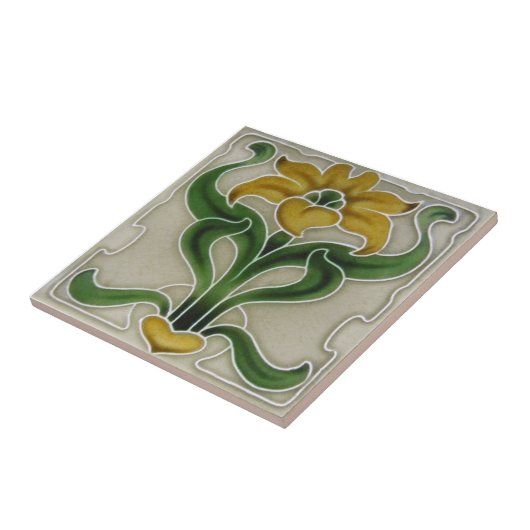 Kunst AN117 Nouveau Wiedergabe-Antiken-Fliese Fliese (Seite)