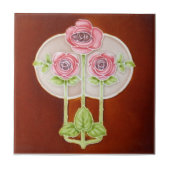 Kunst AN121 Nouveau Wiedergabe-Antiken-Fliese Fliese (Vorderseite)