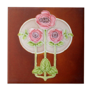 Kunst AN121 Nouveau Wiedergabe-Antiken-Fliese Fliese