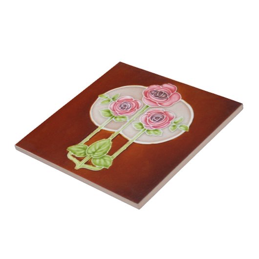 Kunst AN121 Nouveau Wiedergabe-Antiken-Fliese Fliese (Seite)