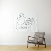 Kunst an der Front Wandteppich (Beispiel (Horizontal))