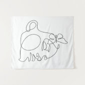 Kunst an der Front Wandteppich (Vorderseite (Horizontal))