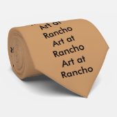 Kunst an der Ranch 2 Krawatte (Gerollt)