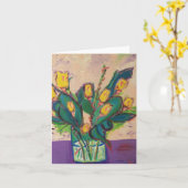 Kunst-Anmerkungs-Karte Karte (Gelbe Blume)