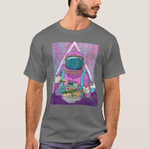 Kunst-Astronomie der 90er Jahre Vaporwave Ramen No T-Shirt