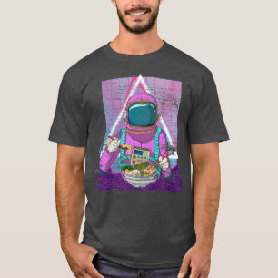 Kunst-Astronomie der 90er Jahre Vaporwave Ramen No T-Shirt