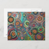 Kunst auf einer Postkarte (Pfau) (Vorne/Hinten)