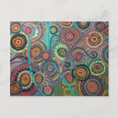 Kunst auf einer Postkarte (Pfau) (Vorderseite)