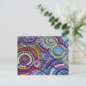 Kunst auf einer Postkarte (Pfauenduo) (Stehend Vorderseite)