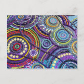 Kunst auf einer Postkarte (Pfauenduo) (Vorderseite)