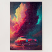 Kunst auf Rädern Digitales Autoportrait Puzzle (Vertikal)