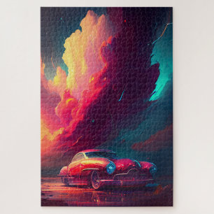 Kunst auf Rädern Digitales Autoportrait Puzzle