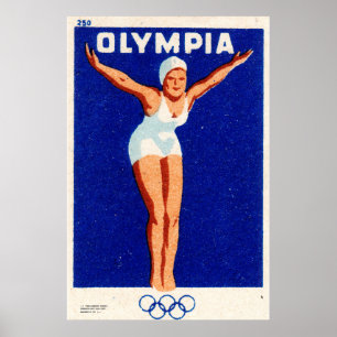 Kunst auf Streichholzschachteln des 20. Jahrhunder Poster