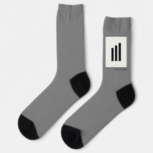 Kunst aus drei Linien - aufsteigend Socken