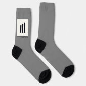 Kunst aus drei Linien - aufsteigend Socken (Rechts)