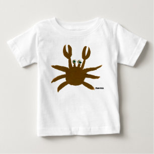 Kunst-Baby: Verrückte Krabbe und Seemöwe Baby T-shirt