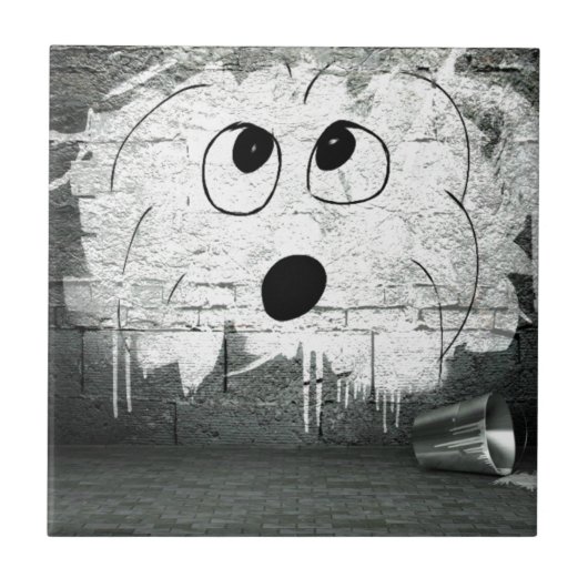 Kunst Baumwollde Tulear Graffiti Fliese (Vorderseite)