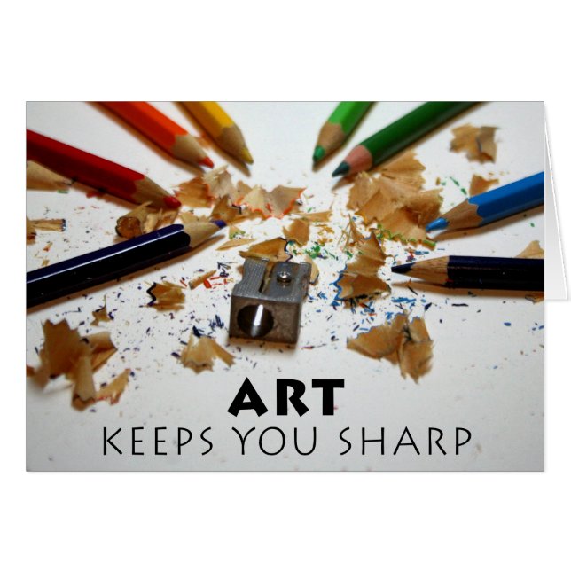 Kunst behält Sie scharf (Vorderseite (Horizontal))