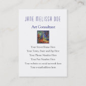 Kunst-Berater-Vermittler-Kunsthistoriker - Visitenkarte (Rückseite)