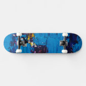 Kunst Blau Cool Skateboard (Horizontal)