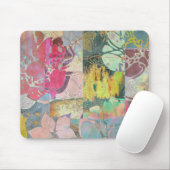 Kunst-Blumen-Grunge-Muster Mousepad (Mit Mouse)
