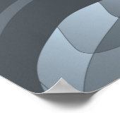 Kunst Blumenmuster Vintag nahtlos Muster. Maroon t Poster (Ecke)