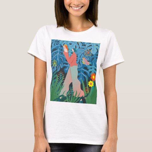 Kunst, Buch Lady. T-Shirt (Vorderseite)