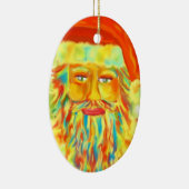 Kunst "bunten Klaus" Sankt personalisiert Keramik Ornament (Rechts)
