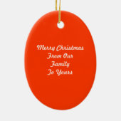 Kunst "bunten Klaus" Sankt personalisiert Keramik Ornament (Hinten)