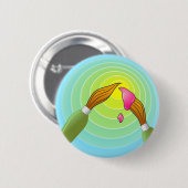 Kunst-Bürsten Button (Vorne & Hinten)