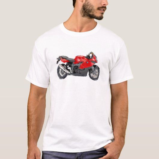 Kunst-Bürsten-Schablone BMWs K 1300S handgemalte T-Shirt (Vorderseite)