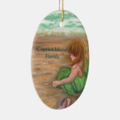 Kunst Captiva Insel-Prinzessin-Florida Keramik Ornament (Rechts)
