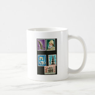 Kunst Constantin Brancusi auf Briefmarken Kaffeetasse